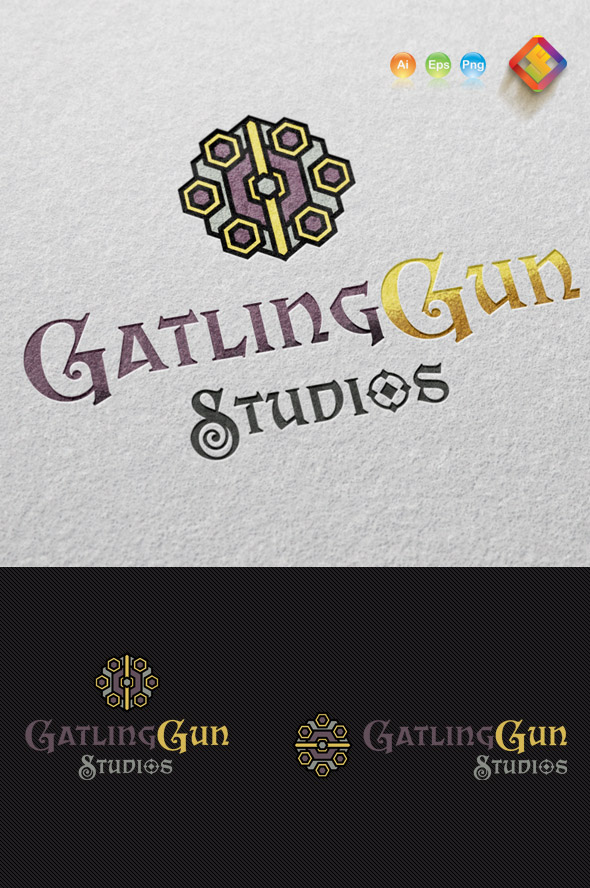 Gatling Gun Studios Logo Template