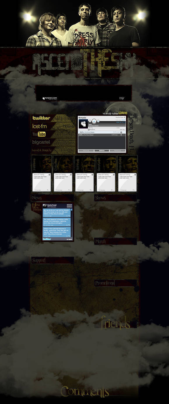 ASCEND THE SKY myspace layout by ckasianczuk on DeviantArt