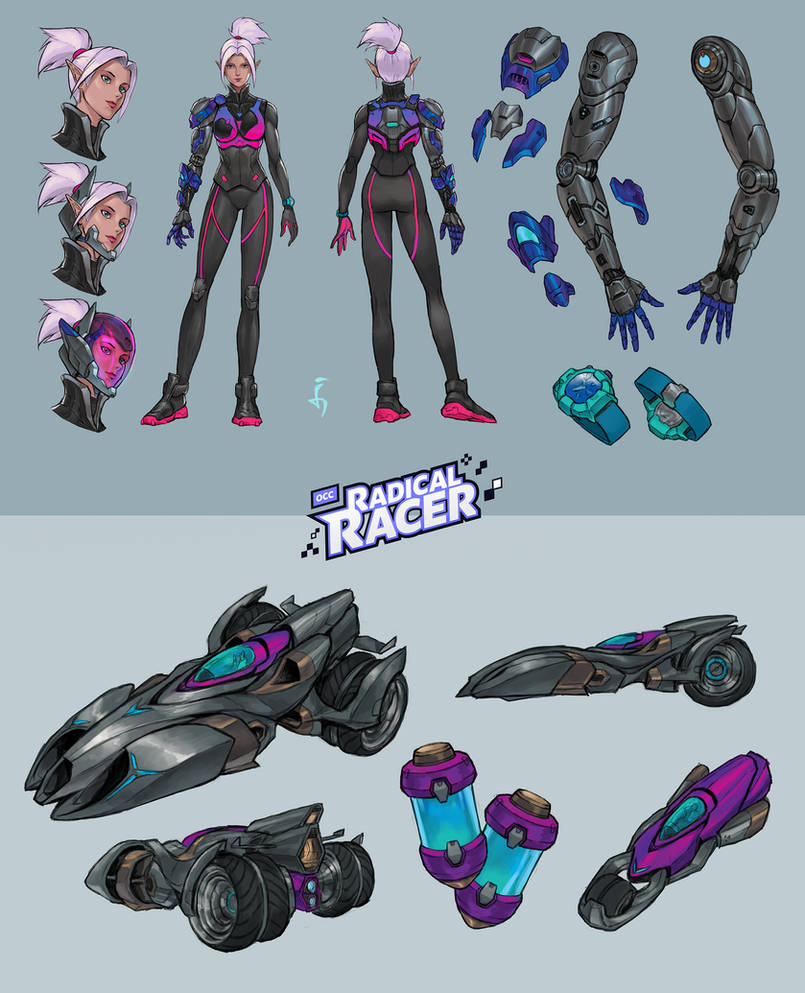 Radical Racer: Levina_Concept Art by denn18art on DeviantArt
