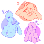 CHEAP YCH headshots - 2/3 OPEN by Usvakero