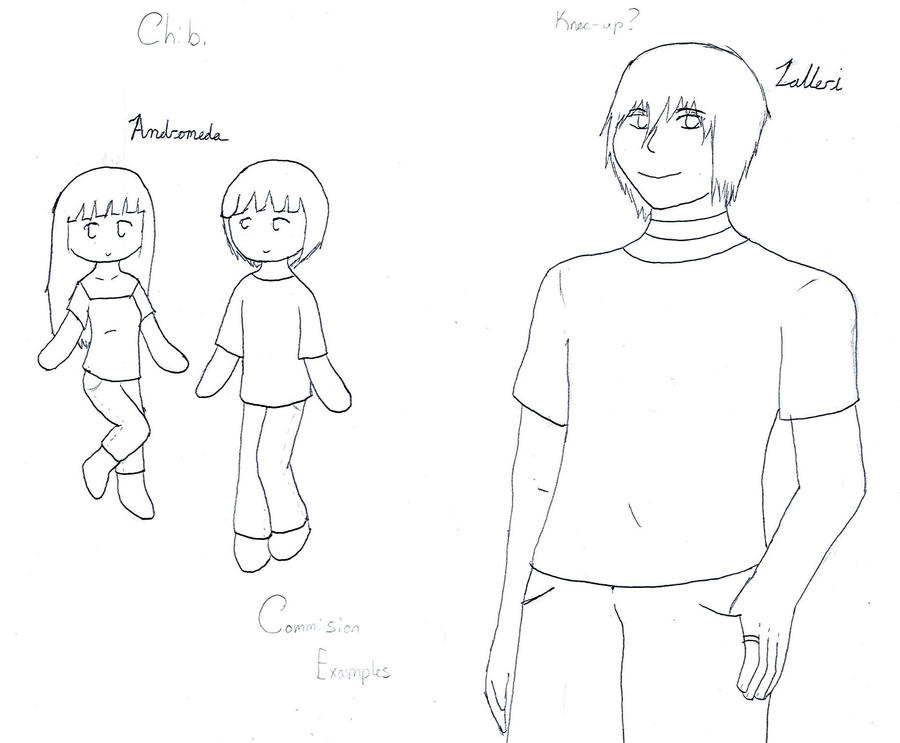 Line commission examples by kuro-aka-neko on DeviantArt