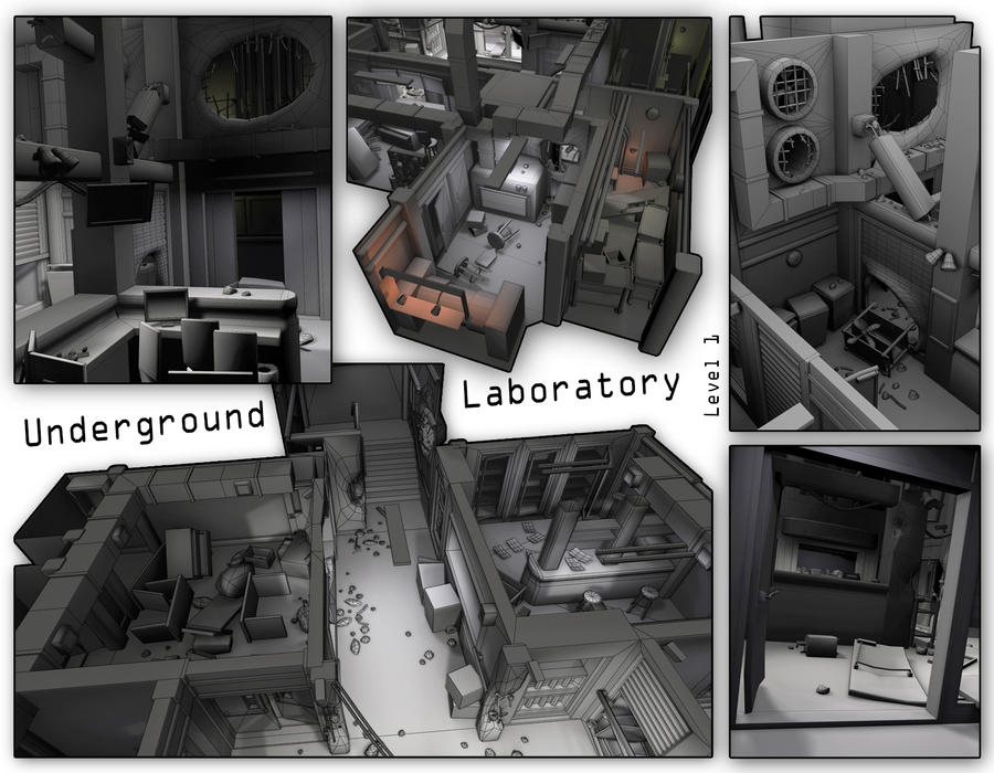 Underground Laboratory I P by shadowofamn on DeviantArt