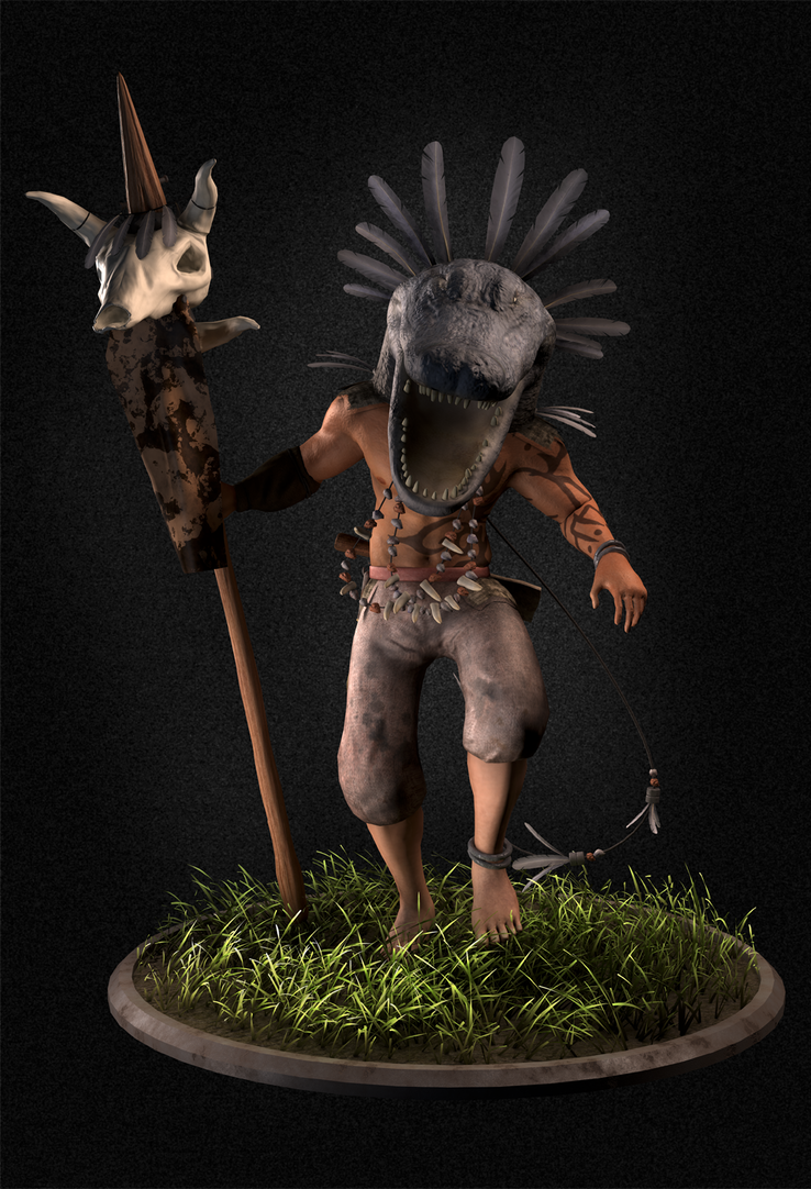 Alligator Shaman by shadowofamn on DeviantArt