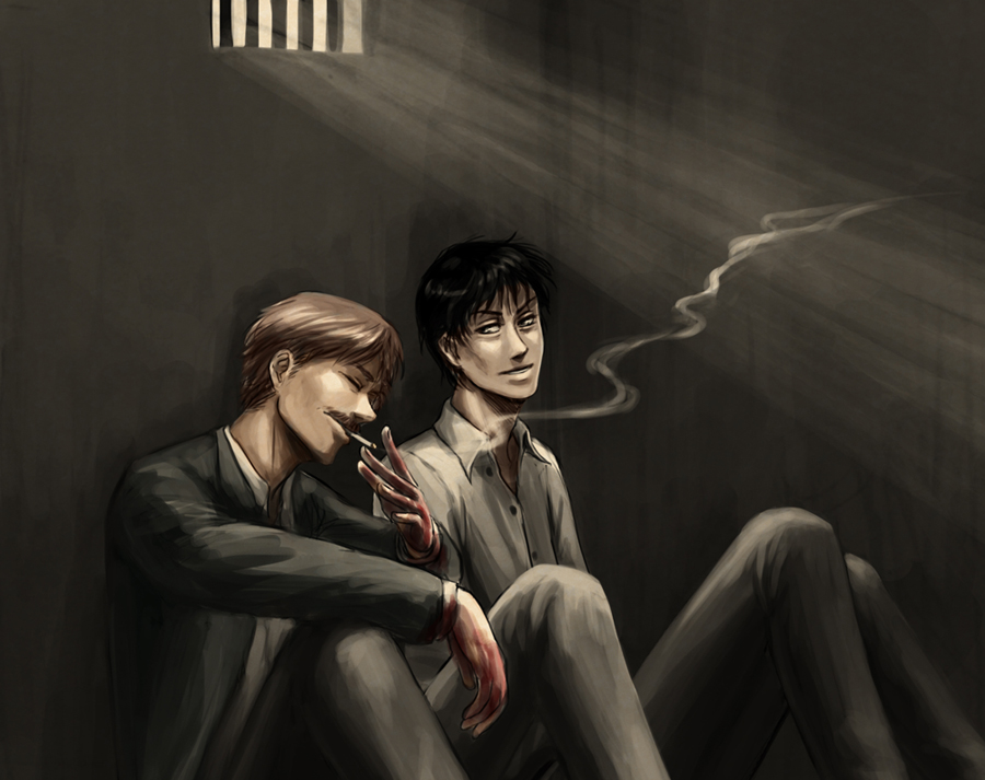 SH - sharing a smoke