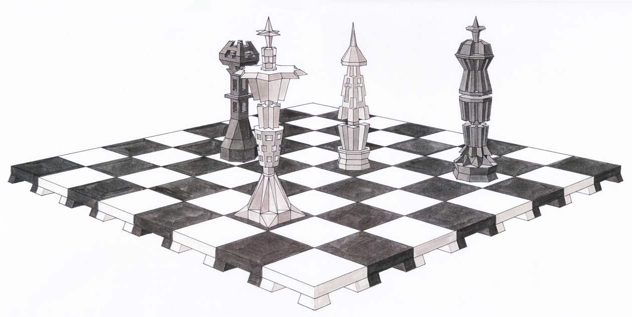 How to draw a chess board / How to draw a chessboard 