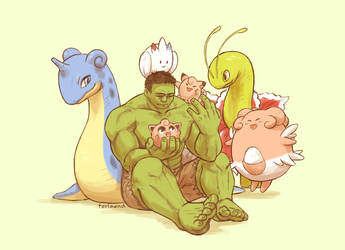 AVENGERS+PKMN - soothing by FerioWind