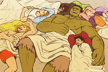 AVENGERS - sleepover by FerioWind