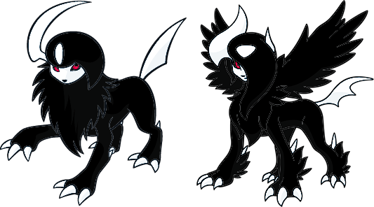 Alternate Shinies: Absol and Mega Absol by high-jump-kick on DeviantArt