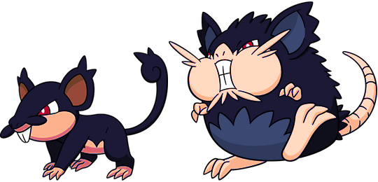 Alternate Shinies: Alolan Rattata and Raticate by high-jump-kick on ...