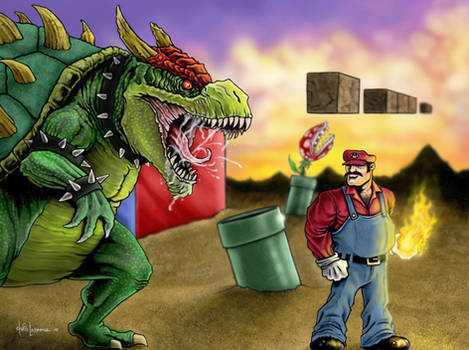 Mario vs Bowser