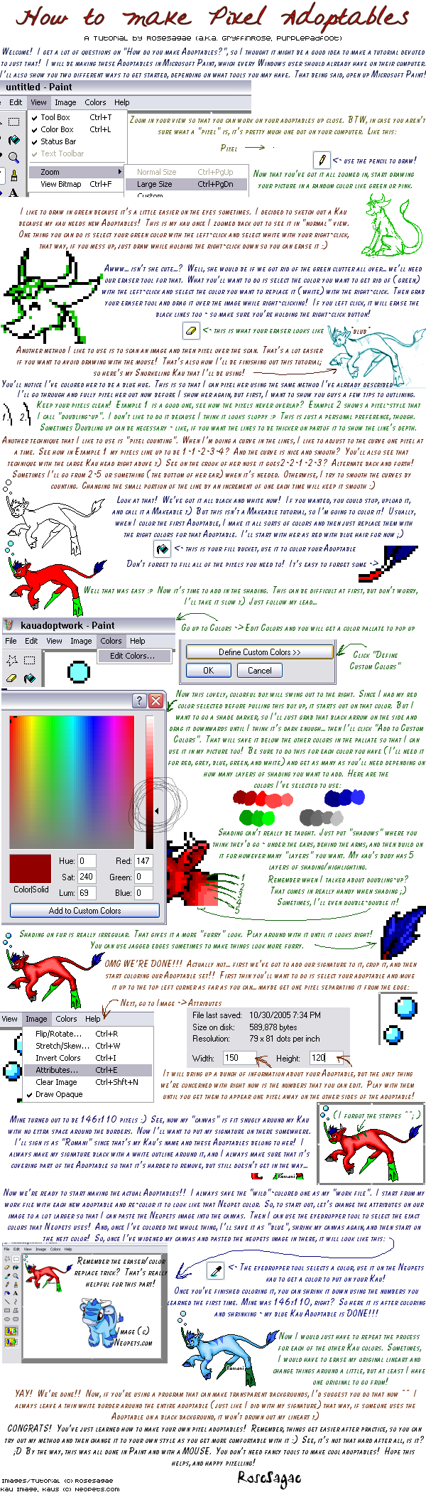 Neo. Pixel Adoptables Tutorial