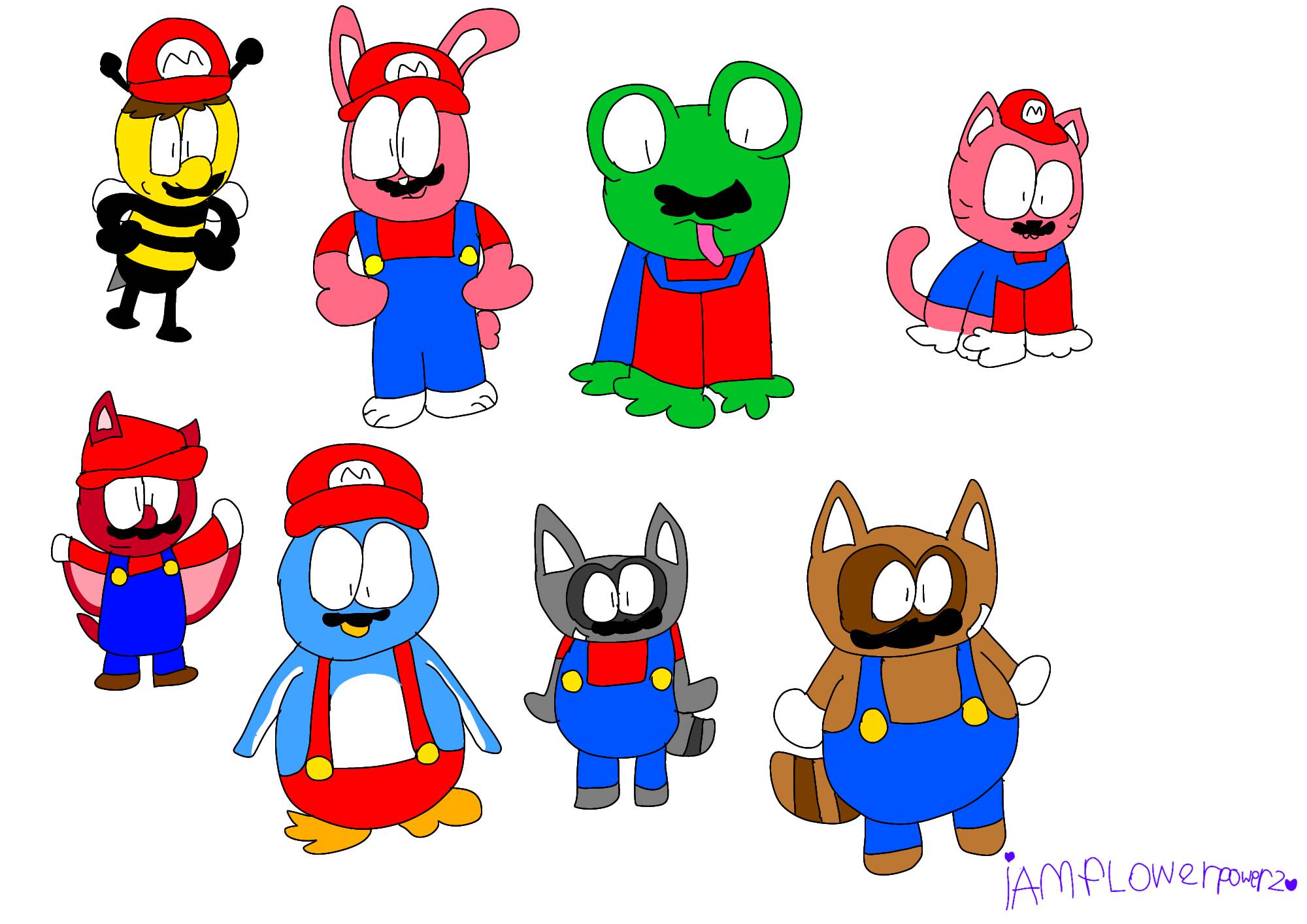 What if mario actually became the animal by iamflowerpower2 on DeviantArt