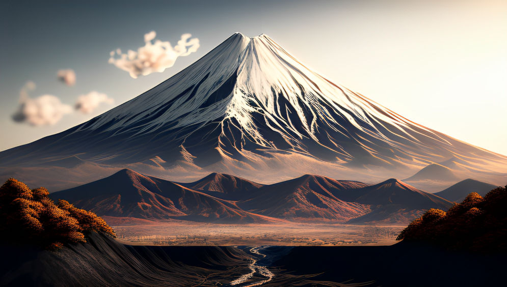 Snowy Mount Fuji 2 by WLDYart on DeviantArt