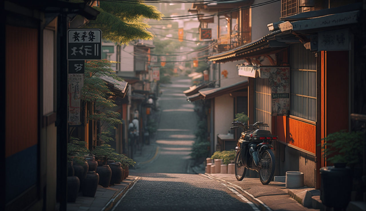 Japanese Street During Daytime by WLDYart on DeviantArt