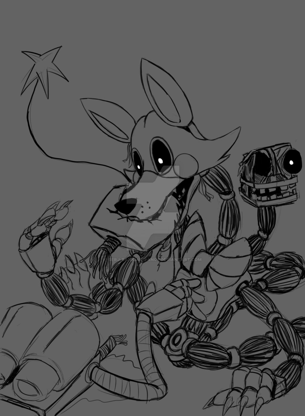 Mangle dismantling Derpbot