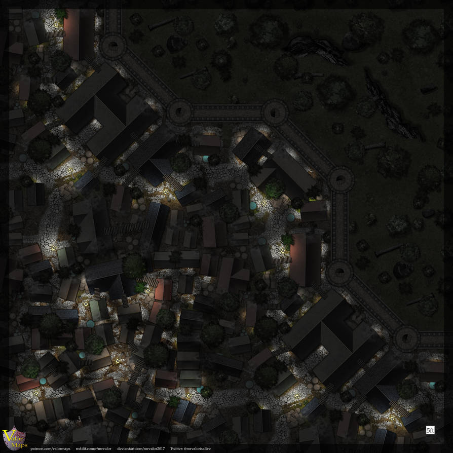 Tile Map Night Town-Wall-Map-Night-E by mrvalor2017 on DeviantArt
