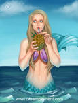 Pineapple Drink Mermaid: COLOR