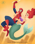 MerMay 8, 2020: Heroic Spidey and Ariel by DreamPigment