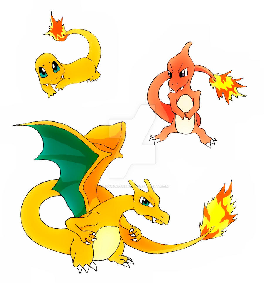 Fire Red Starters The Fire Starters by AndyrooAlert on DeviantArt