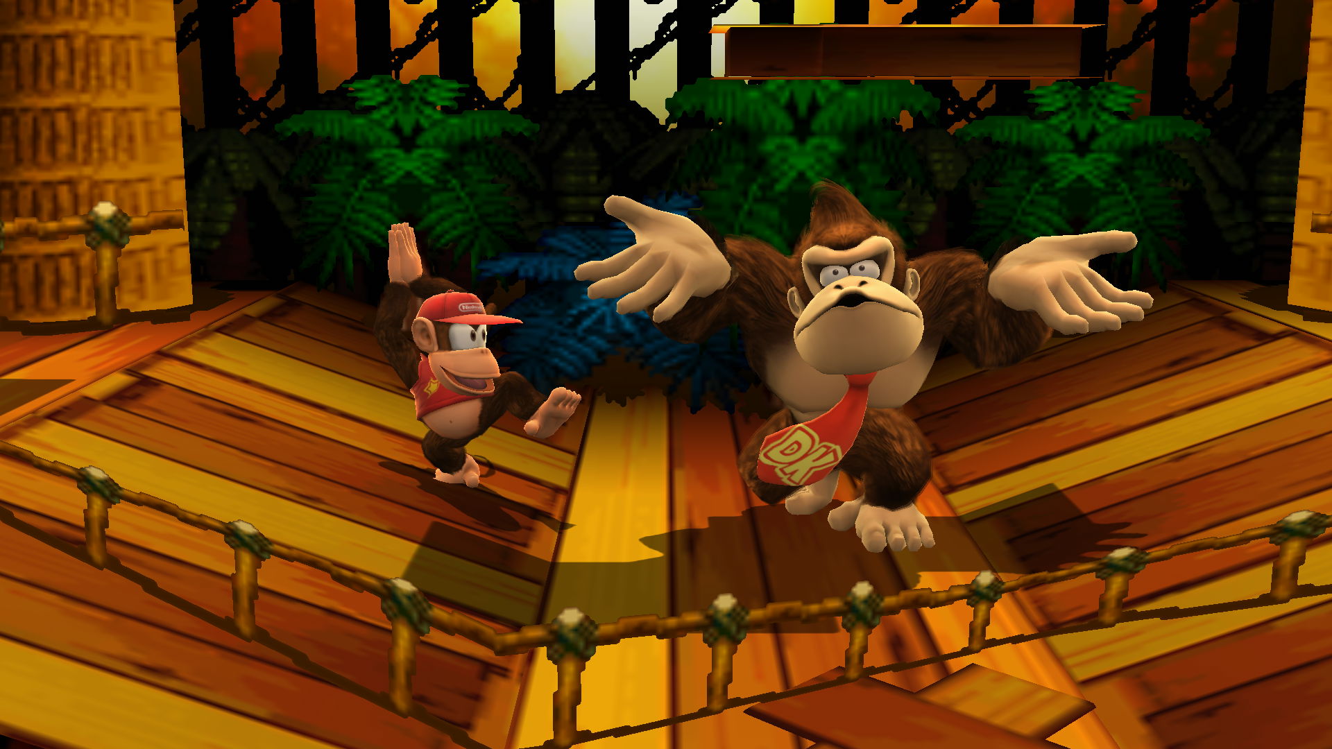 Diddy Kong and Donkey Kong