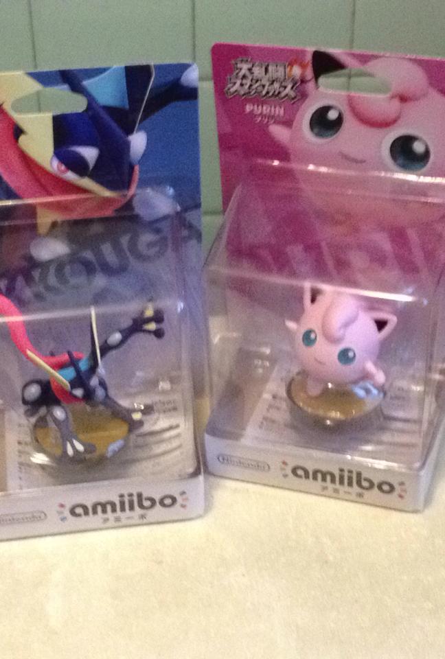 Greninja and Jigglypuff amiibo