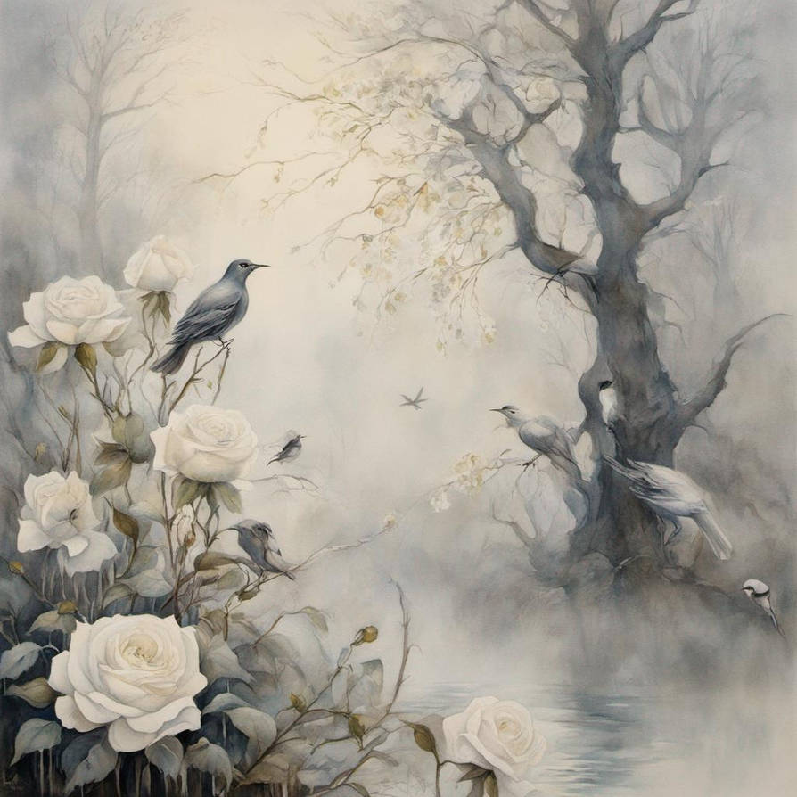Mist Roses Art Morning Mist Part One by ArtbyMorganCMorgan on DeviantArt