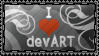 I heart deviantART stamp