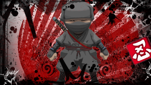 Mini Ninjas Brutal 1 PSP wall