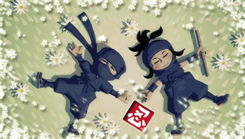 Mini Ninjas Peace 2 PSP wall