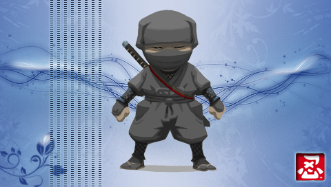 Mini Ninjas Classic 4 PSP wall