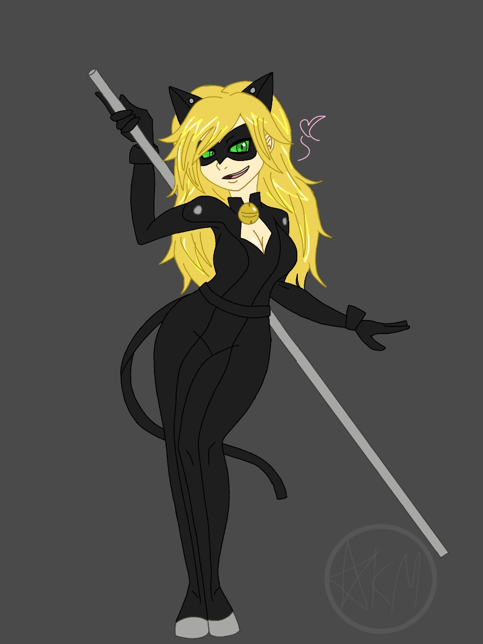 Gender swapped chat noir.
