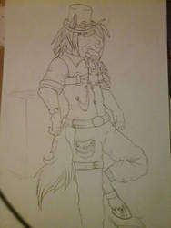 WIP : Commission :  Steampunk horse