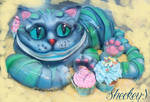 Cheshire Cat Cake by 6eki