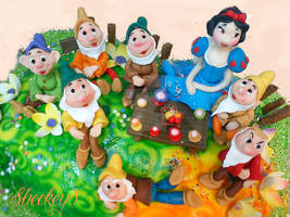 Cake Snow White and the Seven Dwarfs