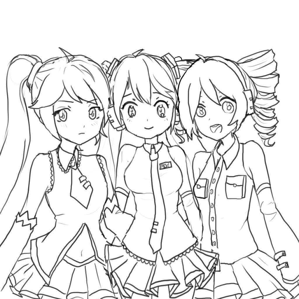 Baka Coloring Triple Baka by PositiveWasabi on DeviantArt