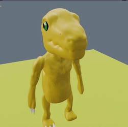 digimon 3d model agumon