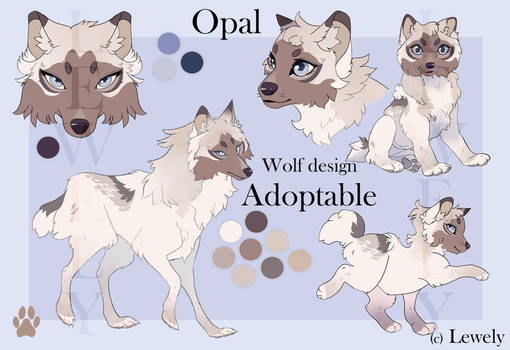 Wolf Design Adoptable___Opal____CLOSED