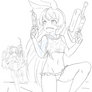 Shimakaze and  Amatsukaze - Wip 2