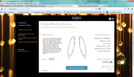 French Clips Bijoux website product page