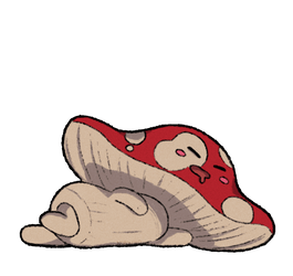 Lil Mushroom Dude (Sleeping) - Gif