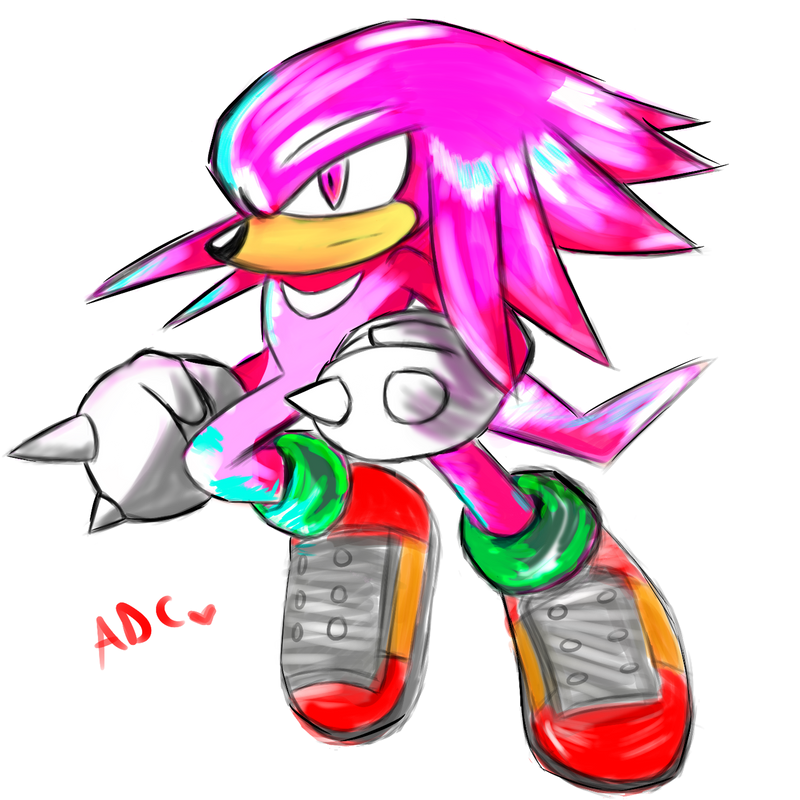 Hyper Knuckles Drawing Hyper Knuckles by mokuita on DeviantArt