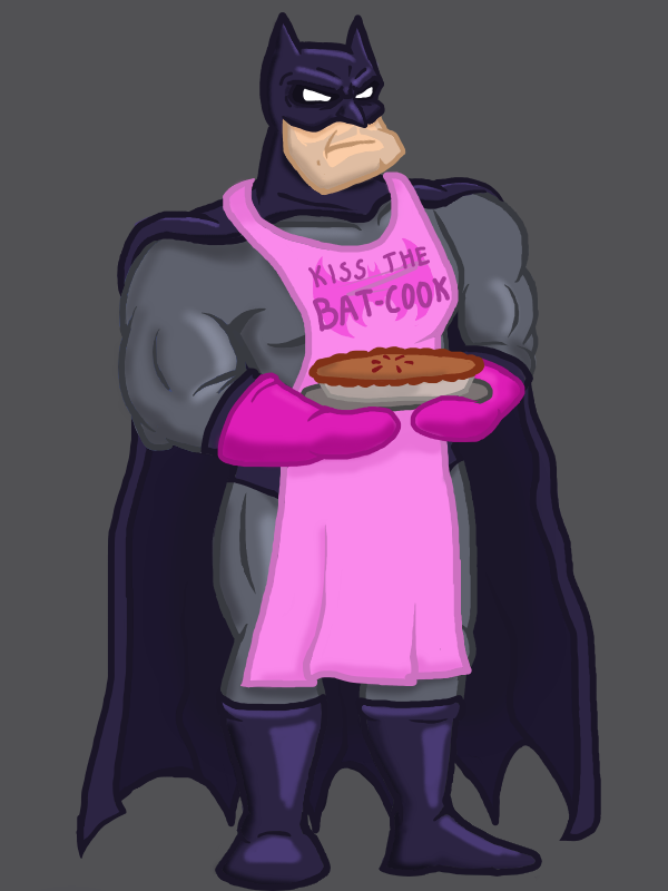 Batman Cooking Pie by diever10 on DeviantArt