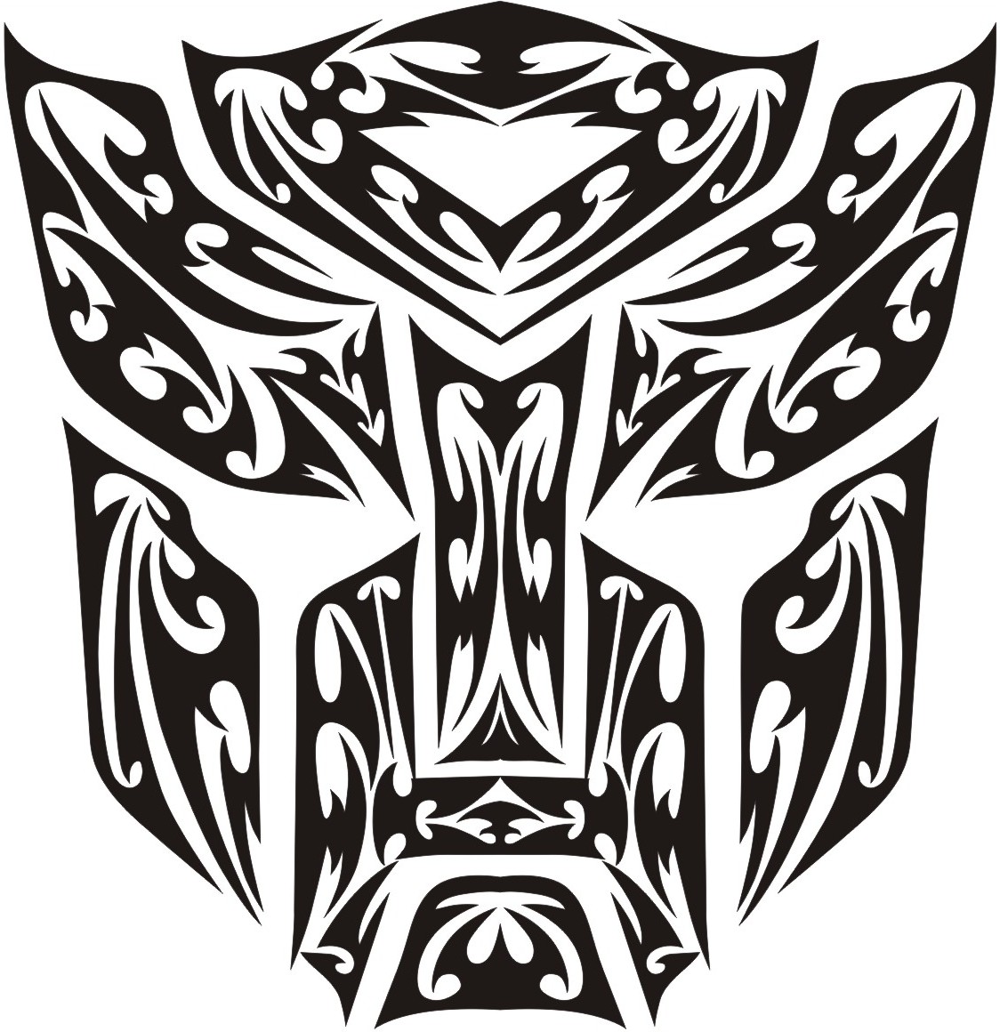 Transformer Autobot tribal logo