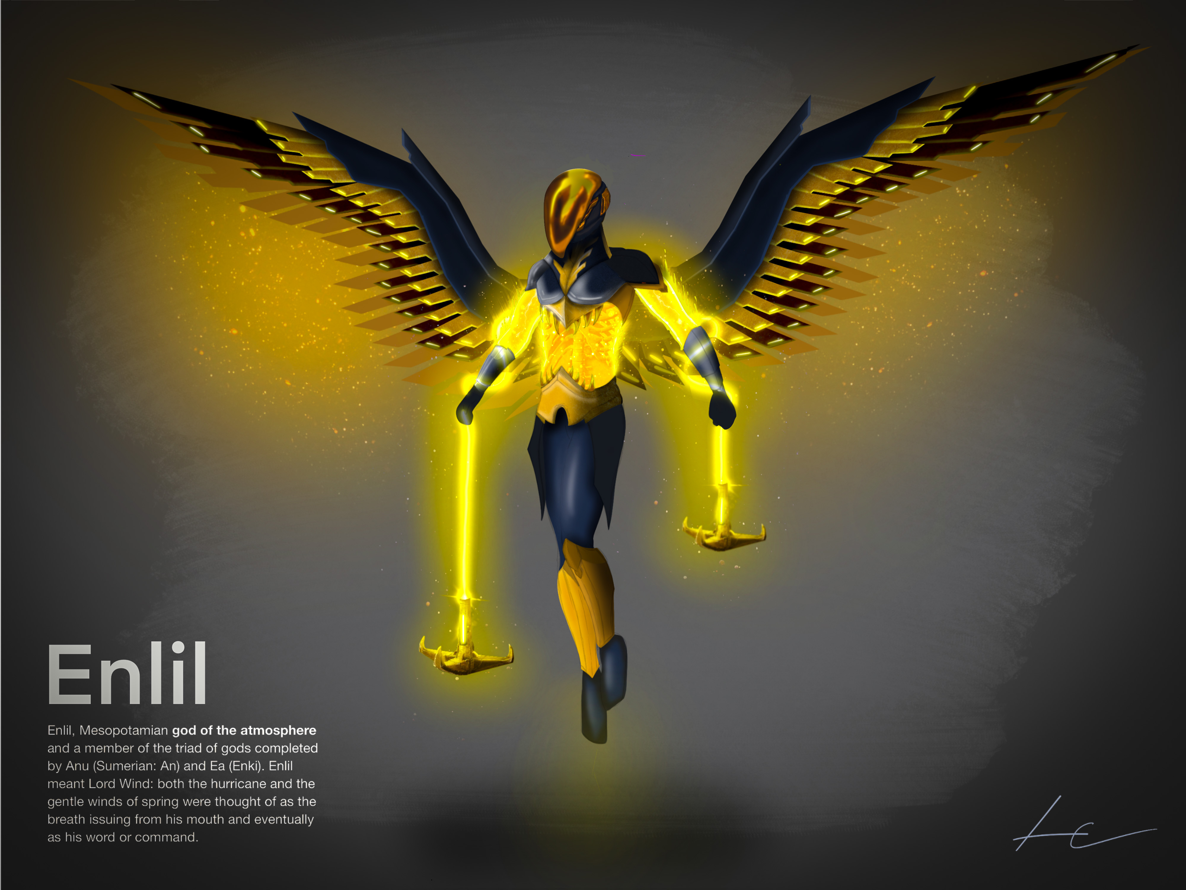 Mesopotamian project - Enlil , god of atmosphere by lukechezfpv on ...