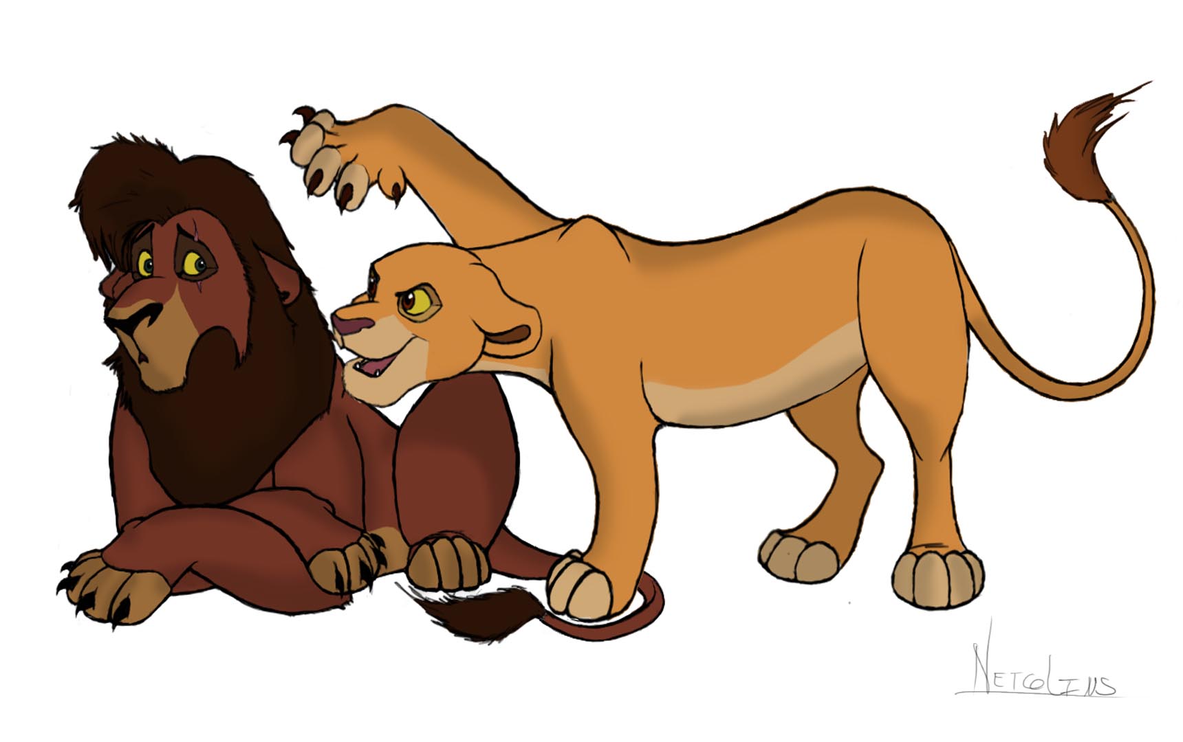 Kovu and Kiara, Kiara rush !