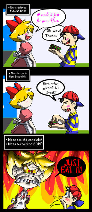 Ness is a picky eater