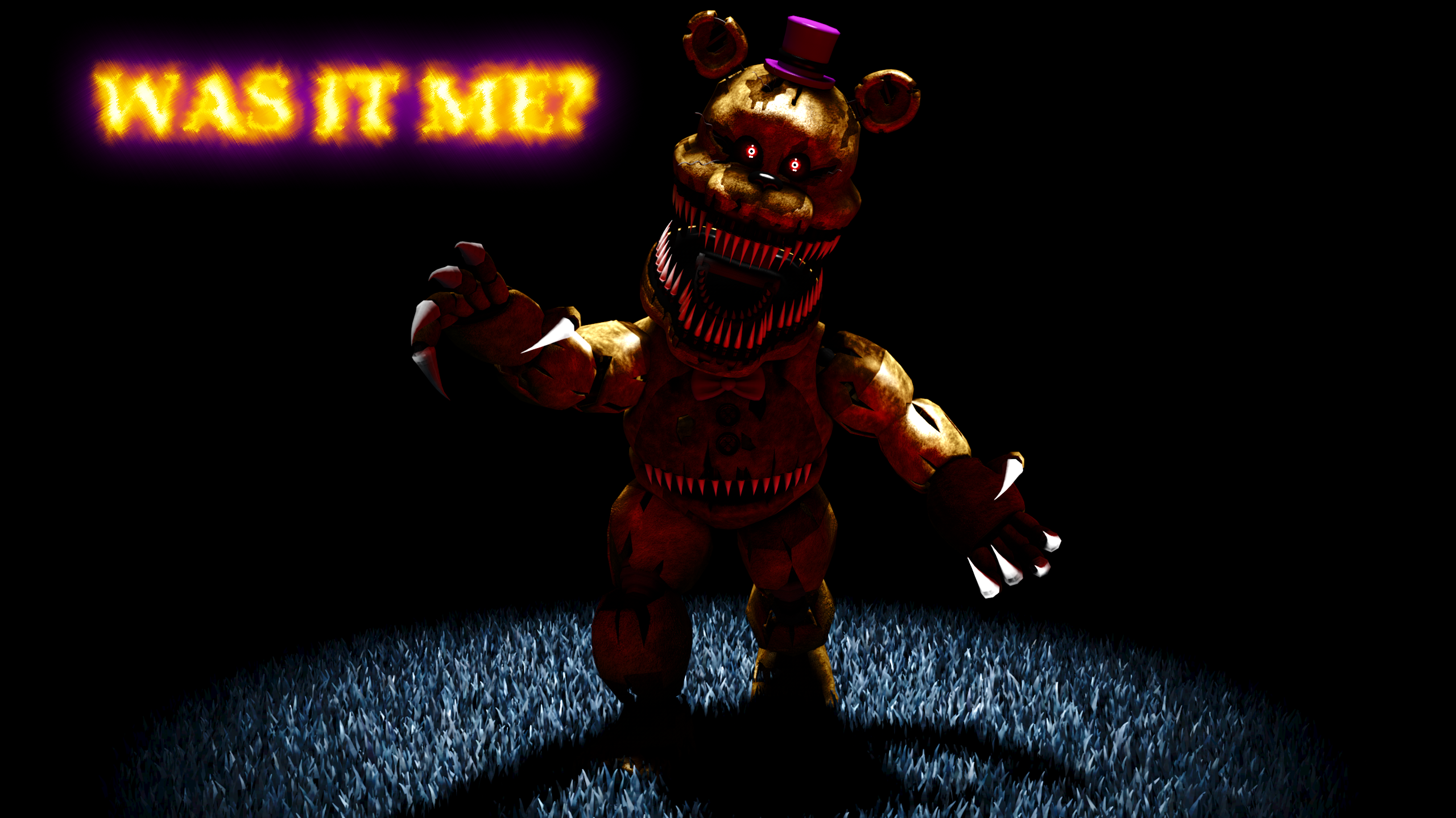 Nightmare Fredbear but it's based of UCN : r/fivenightsatfreddys