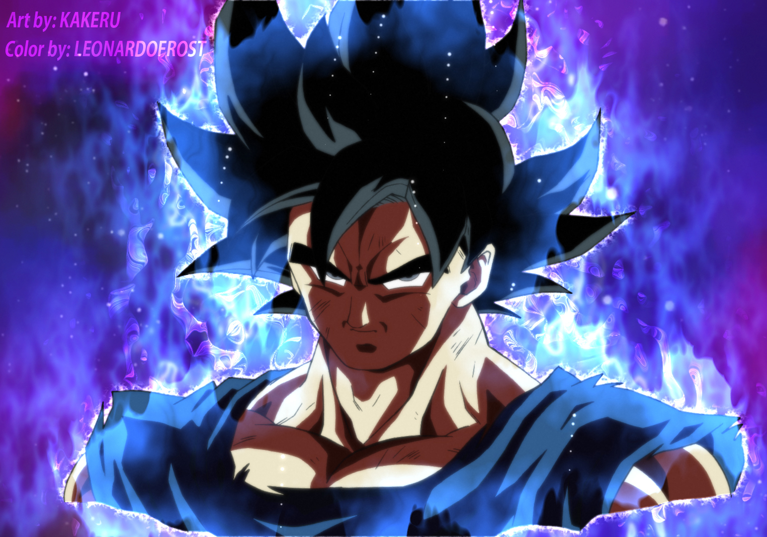 Quadro Goku Instinto Superior Dragon Ball Ultra Instinct Art