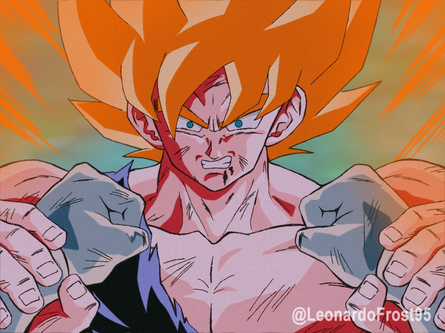 SSJ Goku Redraw (2022)(Drawn by Me) : r/dbz