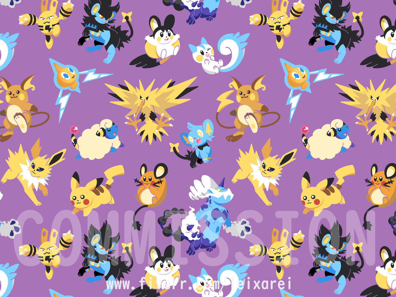 Electric Type Pokemons :) by shioreiart on DeviantArt